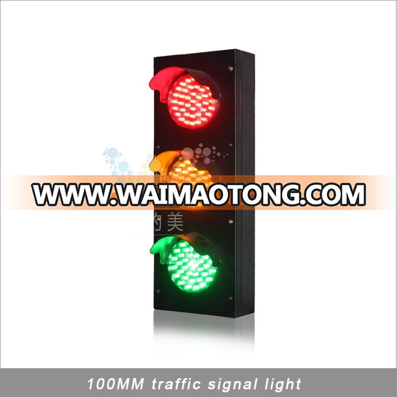 Customized mould 100mm mini traffic signal led traffic light for school teaching