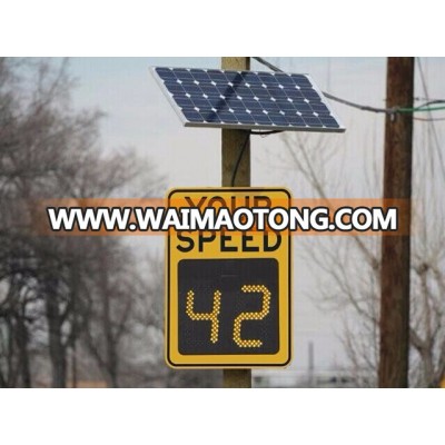 Hot Portable Road Safety Traffic Solar Powered Electronic Limit Warning Sign Radar Speed