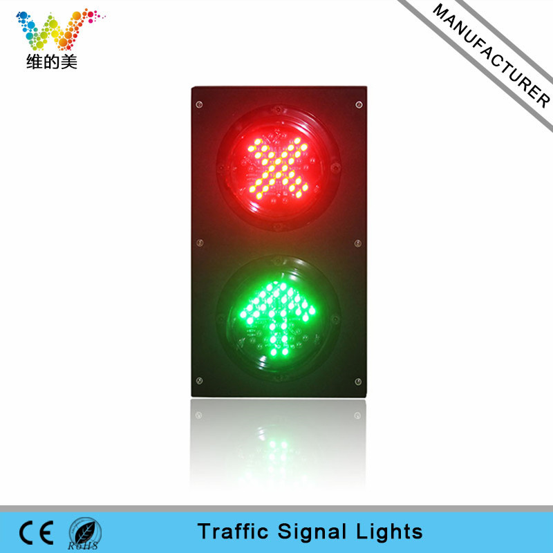 Customized 100mm Red Cross Green Arrow Mini Traffic Light