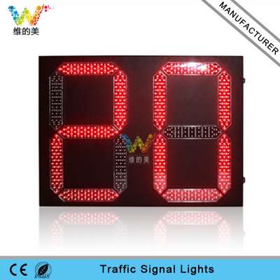 Two Digitals Dual Red Green LED Traffic Countdown Timer