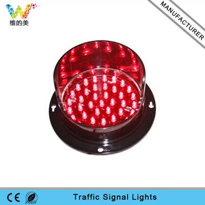 Customized Mould PC 100mm Red LED Traffic Light Parts