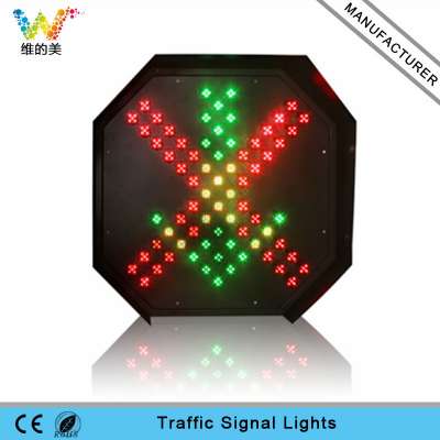 Customized 600mm Red Cross Green Arrow Toll Station Traffic Light