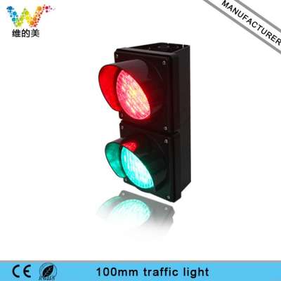 100mm 2 Aspects PC Housing Mini Kid Toy Traffic Signal Light