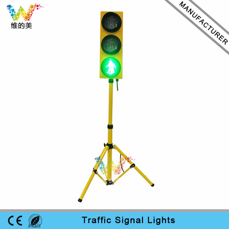 Customized 125mm LED Pedestrian Light with Tripod Traffic Signal Light