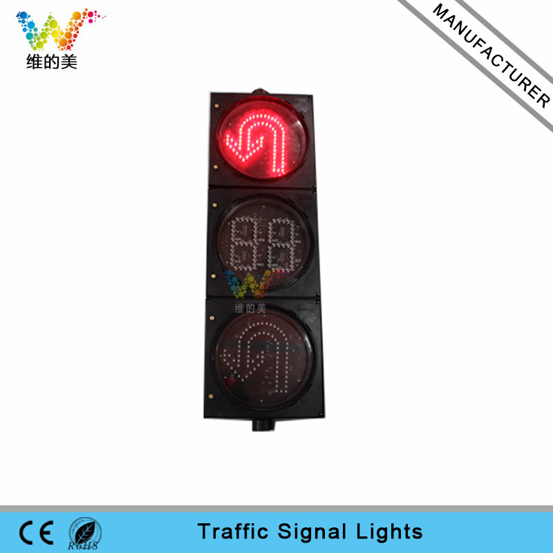 300mm Turning Signal Countdown Timer Traffic Light LED