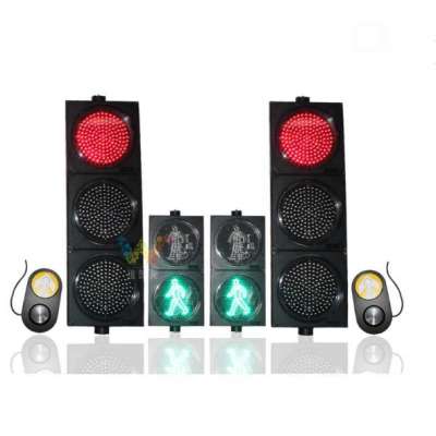 Button Push Pedestrian Roadway Traffic Signal Light