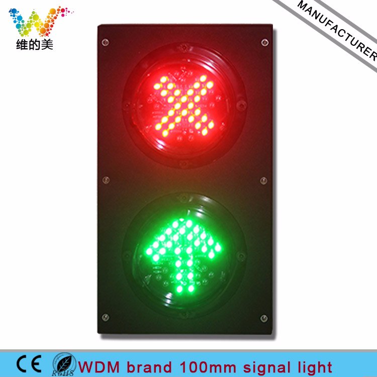 Mini Kids 100mm Car Washing Stop Go Red Cross Green Arrow Signal Light