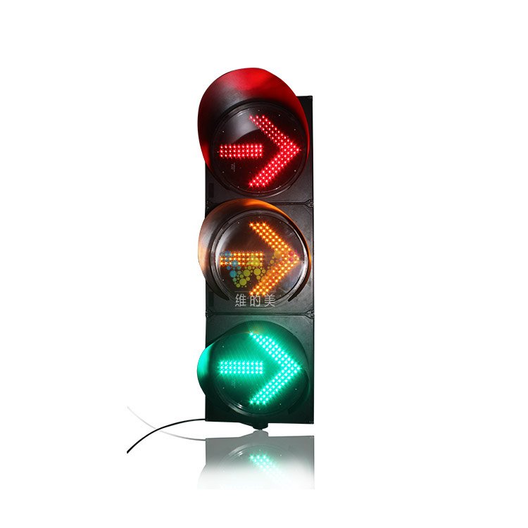 400mm Arrow Traffic Signal 3 Units LED Traffic Light