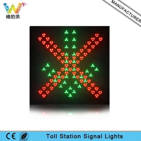 Red Cross Green Arrow Light Toll Station LED Traffic Light