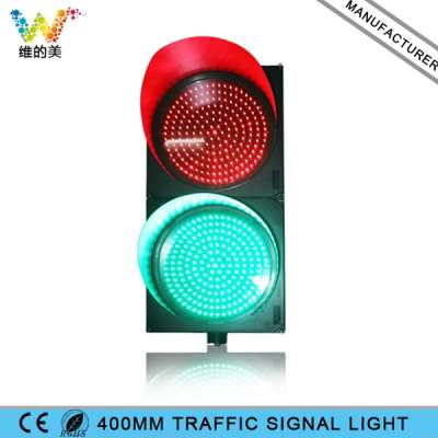 400mm PC Housing Driveway Red Green Traffic Signal Light